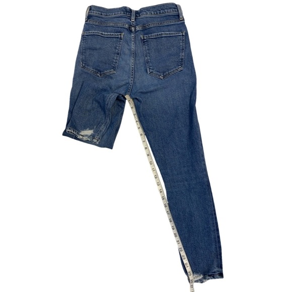 AGOLDE Nico High-Rise Skinny Jeans Size 26 Distressed At Ankles - Picture 11 of 16